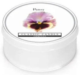 Pansy Classic Candle MiniLight  XL Geurtheelicht  met deksel