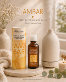 Ambar Mist Diffuser geurolie 50 ml Boles d’olor– warme kruidige geur