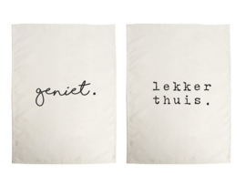 Gusta®  Theedoeken set 2 Geniet-Thuis - Genieters