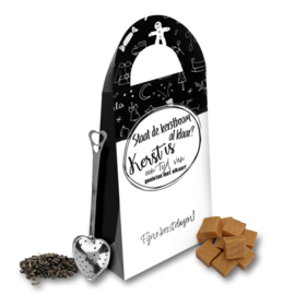 Thee Cadeau pakketje Fijne Kerstdagen