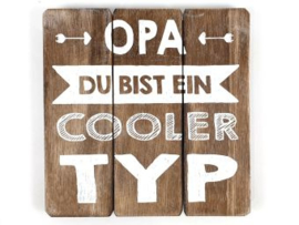 Texttafel  20cm Opa cooler Typ natural