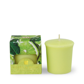 Limoen Spetters -Lime Splash  Heart & Home Votive Geurkaars 52 gram