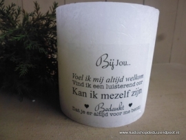 Witte Kaars Bij jou voel ik me