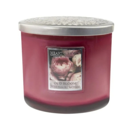 Oud Bloom geurkaars Heart & Home® Ovaal 220 gram