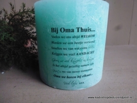 Aqua Kaars Bij Oma thuis