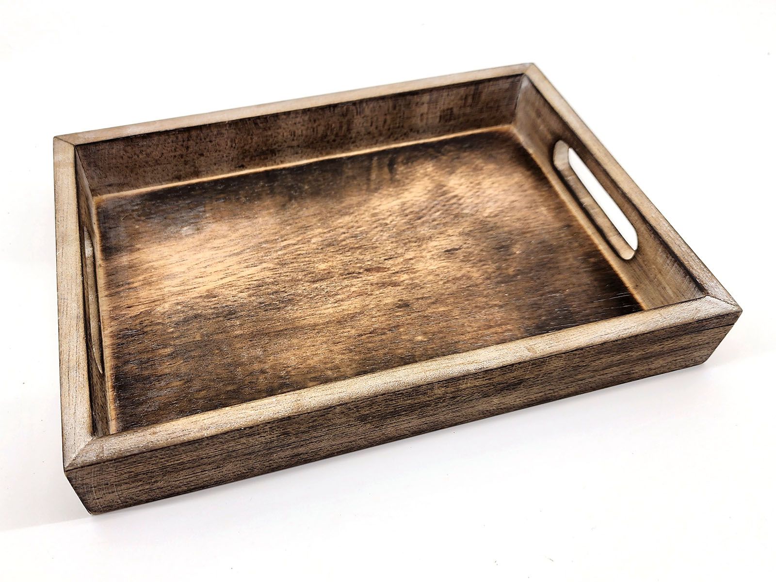 Dienblad hout 25x18 cm natural: