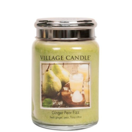 Ginger Pear Fizz   Village Candle  Large Jar 170 Branduren