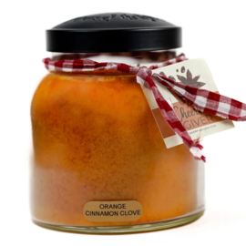 Orange Cinnamon Clove Cheerful Papa  geurkaars 34 Oz.
