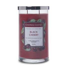 Black Cherry Colonial Candle Classic Cilinder sojablend geurkaars 538 gram