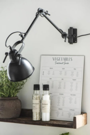 Ib Laursen bruin houten wandplank 60 cm gerecycled hout