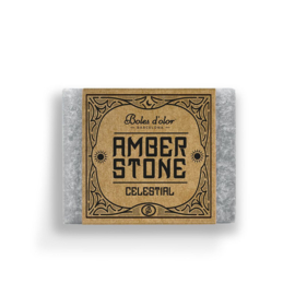 Celestial  Boles d'olor Amber Stone 4,5 x 3,5 cm  gewicht 25 gram.