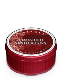 Frosted Mahagony Kringle Candle Daylight