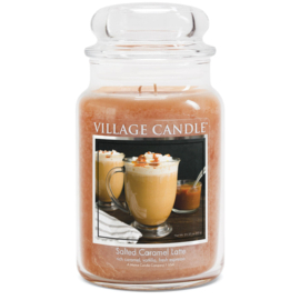 Salted Caramel Latte Village Candle  Large Jar 170 Branduren