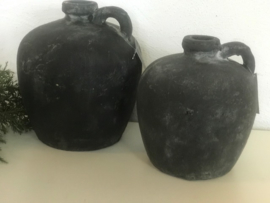 Countryfield Kruik Marvin S Antraciet 17 cm – Aardewerk Old Look met Oor