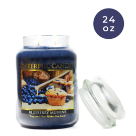 Blueberry Muffins geurkaars Cheerful Candle 2 lonten 680 gram