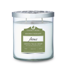 Green Tea & Henp  Goose Creek Candle® Aromatherapie 2 wick  453 gram