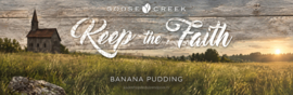 Banana Pudding (label Keep the Faith) geurkaars - ​Goose Creek Candle Artwork Large Jar (680 gram)