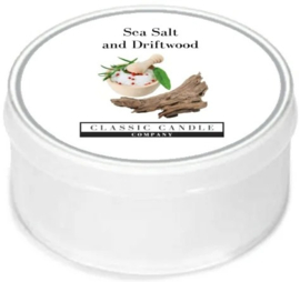 Sea Salt and Driftwood Classic Candle MiniLight  XL Geurtheelicht  met deksel