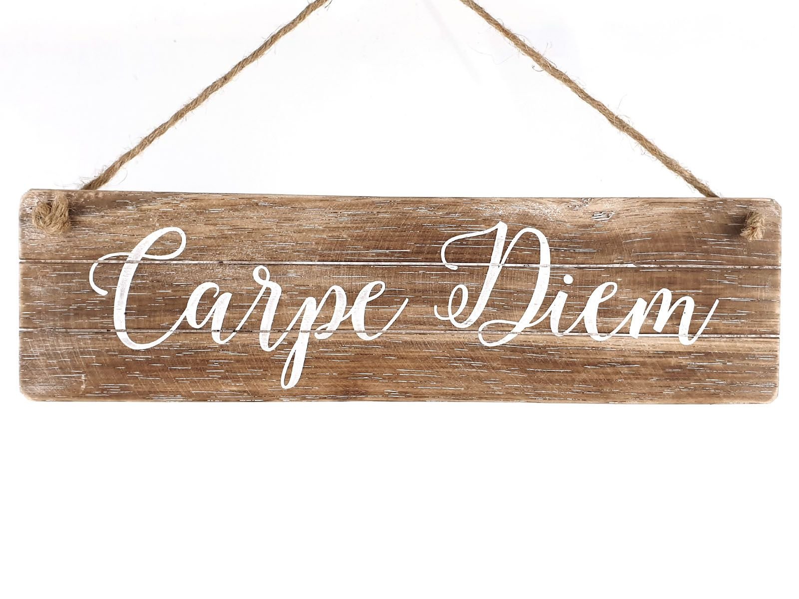 Houten tekstbord  Carpe Diem (10x35 cm)