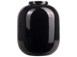 Gusta® Vaas metaal zwart glanzend 16,5 x 16,5 x 21 cm (LxBxH)