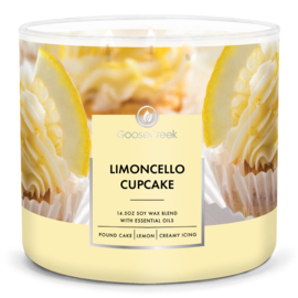 Limoncello Cupcake Goose Creek Candle® Soy Blend large 3 wick Candle 411 Gram
