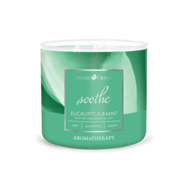 Eucalyptus & Mint - Soothe  Goose Creek Candle® Aromatherapie 3 wick 411 gram