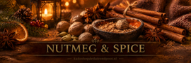 Nutmeg & Spice Geurkaars Cheerful 2 wick 680 gram – 2 lonten