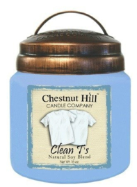 Clean T's  Chestnut Hill 2 wick Candle 450 Gr