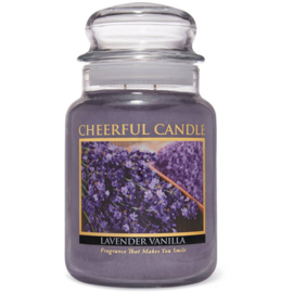Lavender Vanilla Cheerful Candle 2 wick 680 gr