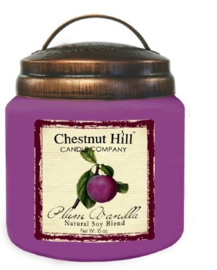 Plum Vanilla Chestnut Hill  2 wick Candle 450 Gr
