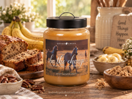 Sweet Banana Bread (Label Be the change) geurkaars-​Goose Creek Candle Artwork Large Jar 680 gram