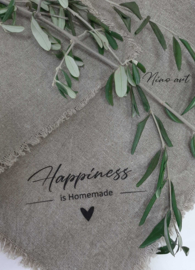Shabby doek Happiness 45×45 cm – op te hangen met stijl