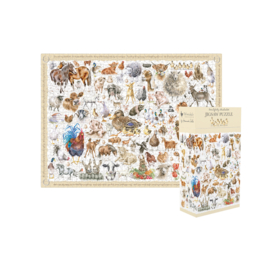 Wrendale Designs Jigsaw  Puzzel  Farmyard Friends