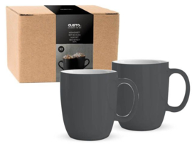 Gusta® mokken set 2dlg Grijs