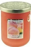 Peach Passion Geurkaars soja-wax mix Heart & Home® 75 branduren