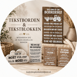 Tekstborden & Tekstblokken