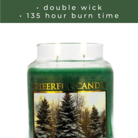 Balsam Fir  geurkaars Cheerful Candle 2 lonten 680 gram