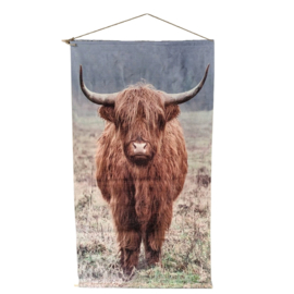 Wanddoek Bresser hooglander LED timer op batterij 110x65 cm