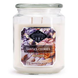 Santa's Cookies Candle Brothers  geurkaars  510 gram