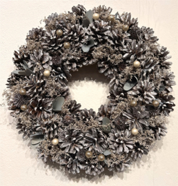 Kerstkrans Frosted Sage & Glitterberry 35cm
