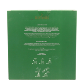 Christmas Tree Giftset Geurstokjes 2 Geurkaarsen Frisse kerstgeur