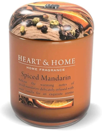 Spiced Mandarin Geurkaars soja-wax mix Heart & Home® 70 branduren