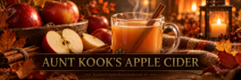 Aunt Kook's Apple Cider  geurkaars Cheerful Candle 2 lonten 680 gram