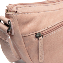 Leren Crossbody Tas Vintage Rosé Clarita – The Chesterfield Brand – Washed Waxed Leer 35 x 17 cm