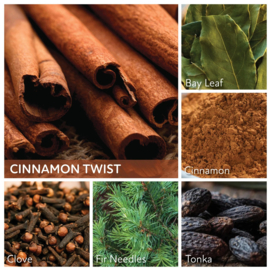 Cinnamon Twist geurkaars Cheerful Candle 2 lonten 680 gram