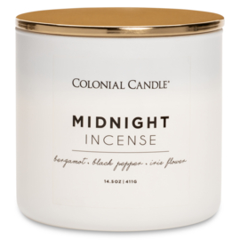 Midnight Incense Colonial Candle Pop Of Color sojablend geurkaars  411 g