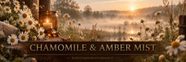 Chamomile & Amber Mist geurkaars Cheerful Candle 2 lonten 680 gram