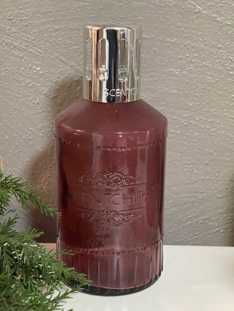 Scentchips® Scentoil lamp Cilinder rood-bruin – elegante oliebrander