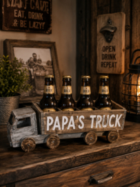 Houten Vrachtwagen 43 cm Tekst Papa's Truck