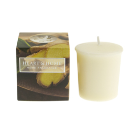 Ginger & Lemongrass votive geurkaars Heart & Home 52 gram